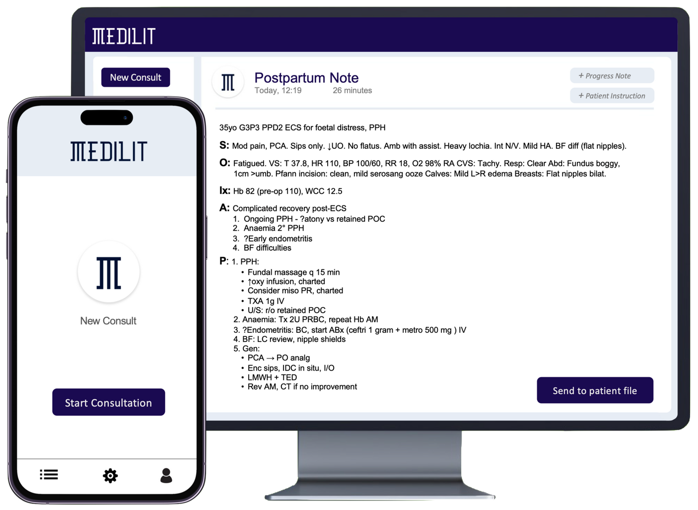 MEDILIT Medical AI Scribe